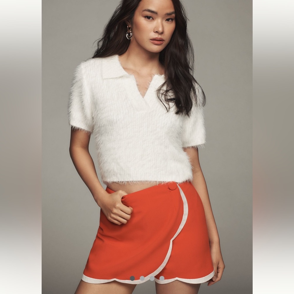Anthropologie NWT Sz 8, runs a tad small, top rated skort; lined, hidden zip